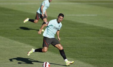 Cristiano Ronaldo's Portugal train two days ahead of Ireland clash