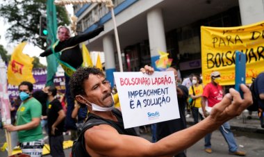 Brazilians protest against Bolsonaro in Sao Paulo