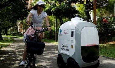 Delivery robot helps Singaporeans bring home groceries and packages