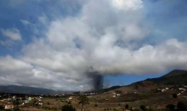 Eruptions shut airport on Canaries volcanic island