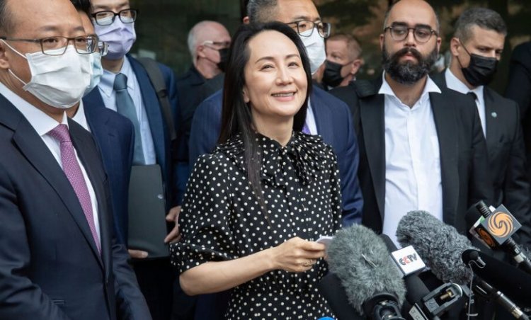 Huawei executive lands in China after deal with US