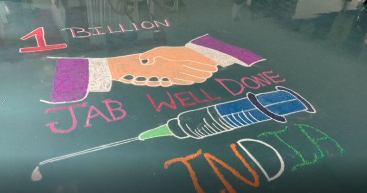 'Jab well done': India marks one billionth Covid jab