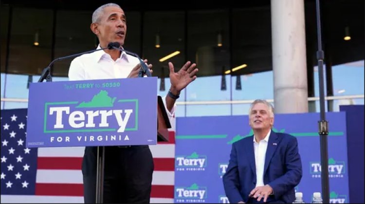 Obama warns of Republican threat to democracy in US battleground Virginia