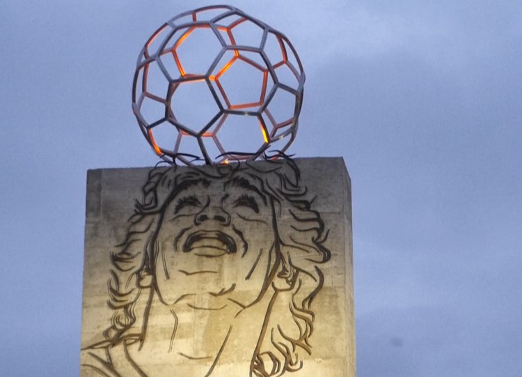 Unusual 'church' in Argentina honors late football star Maradona