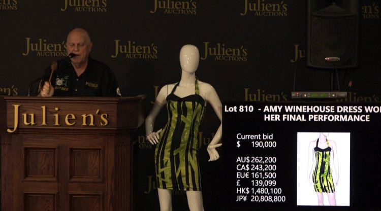 Amy Winehouse's last concert dress sells for $243,200