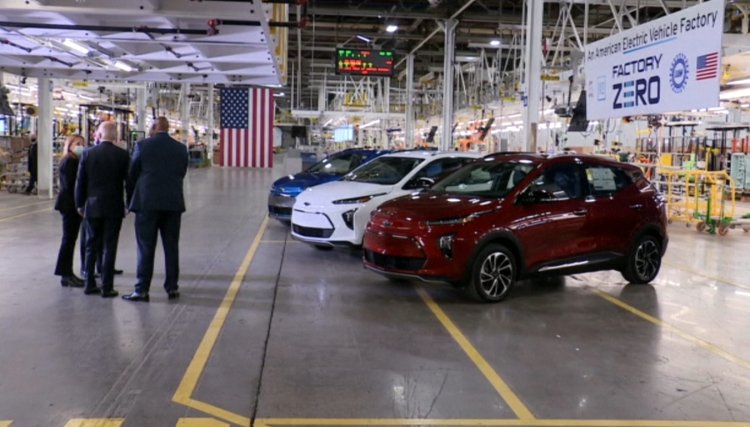 GM factory launch ushers in Detroit's EV pickup campaign