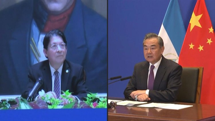 Chinese and Nicaraguan FM meet online after establishing ties