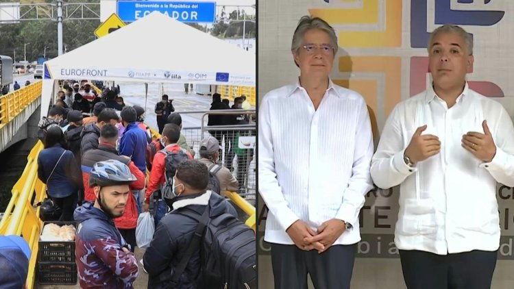 Ecuador-Colombia land border reopens as presidents Duque, Lasso meet