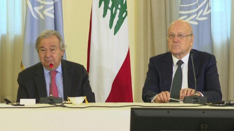 UN chief, in crisis-hit Lebanon, criticizes its leaders