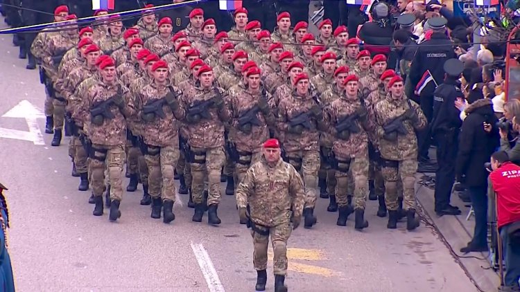 Bosnian Serbs mark national day with show of force