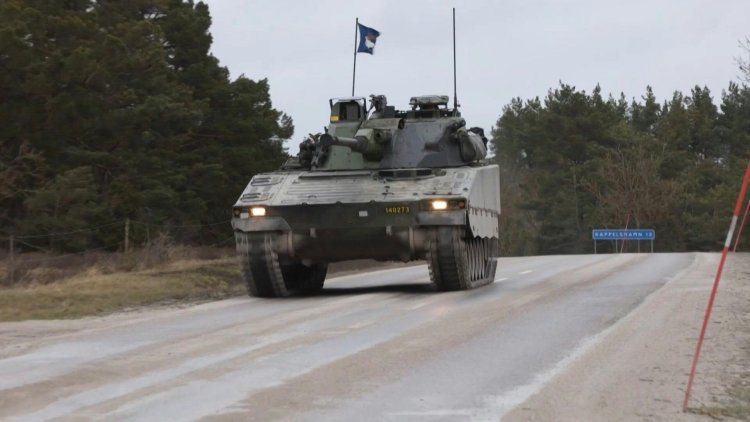 Sweden rolls out tanks on Baltic island over Russia tensions