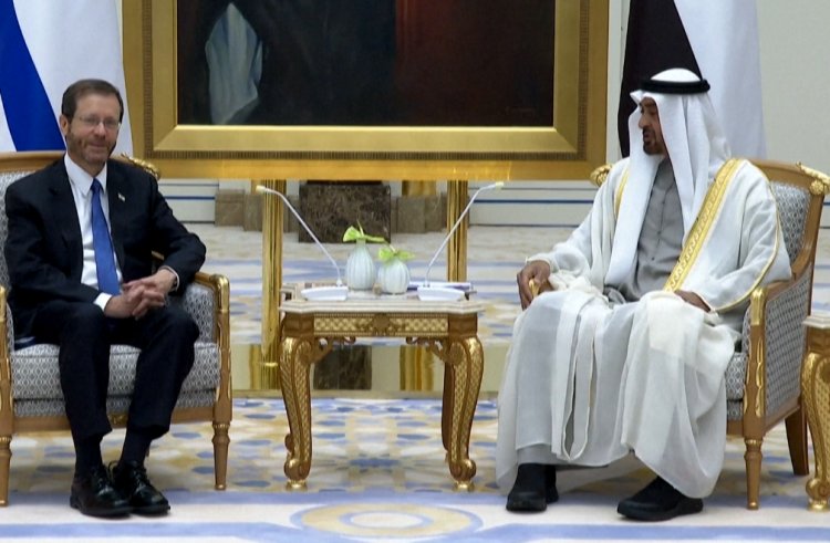 Abu Dhabi Crown Prince holds meeting with Israeli president in Abu Dhabi