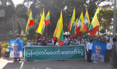 Myanmar protesters defy junta with strike and clapping protests on coup anniversary