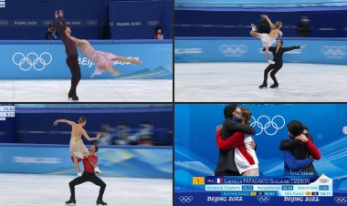 French ice dancers Papadakis and Cizeron win first Olympic gold