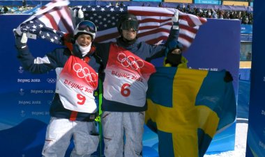 American Hall wins freeski slopestyle Olympic gold