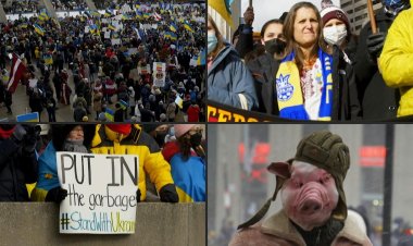 Pro-Ukraine demonstration in Canada