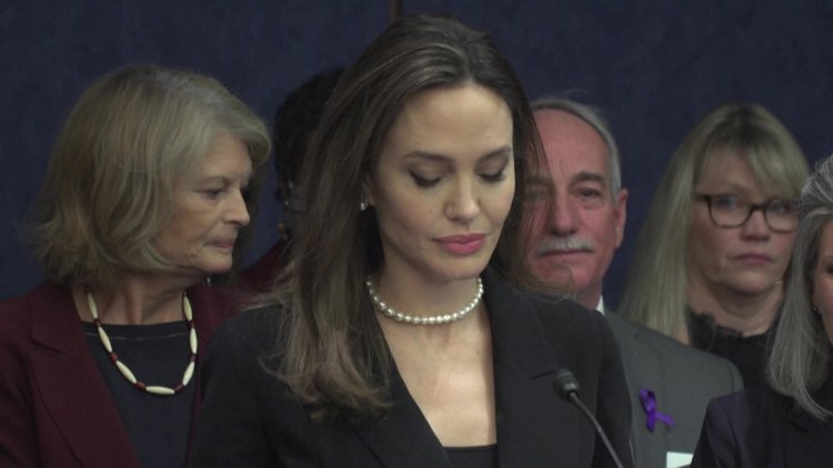Angelina Jolie visits US Capitol to renew push for domestic violence law