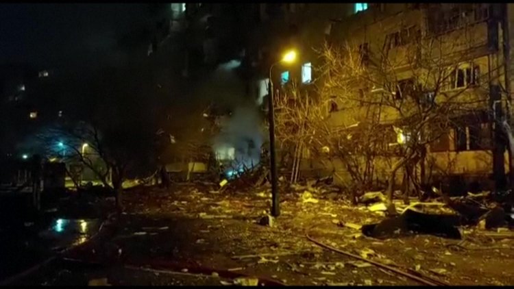 Loud explosions heard in central Kyiv