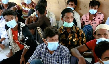 Rohingya boat with dozens of children lands in Indonesia's Aceh