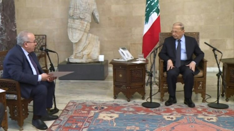 Lebanon President meets with Algerian Foreign Minister