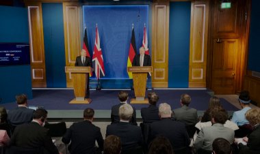 The UK and German leaders Boris Johnson and Scholz met