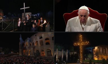 Thousands join Pope for Good Friday service with Ukraine in mind
