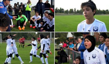 Afghan women players make football debut in Australia
