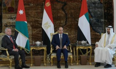Leaders of Egypt, Jordan and the United Arab Emirates met in Cairo