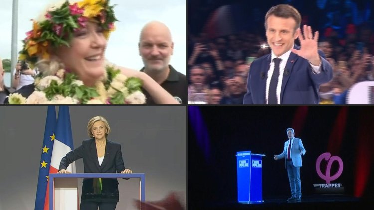 Macron targets Le Pen as election lead narrows