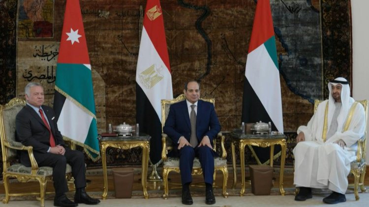 Leaders of Egypt, Jordan and the United Arab Emirates met in Cairo