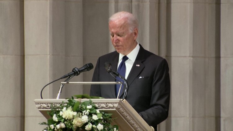 Biden lauds Madeleine Albright at dignitary-packed funeral