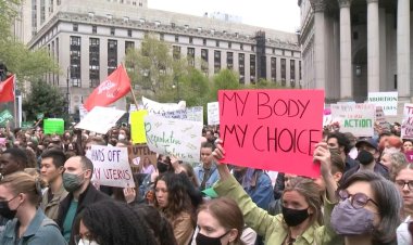 New Yorkers protest Supreme Court abortion draft