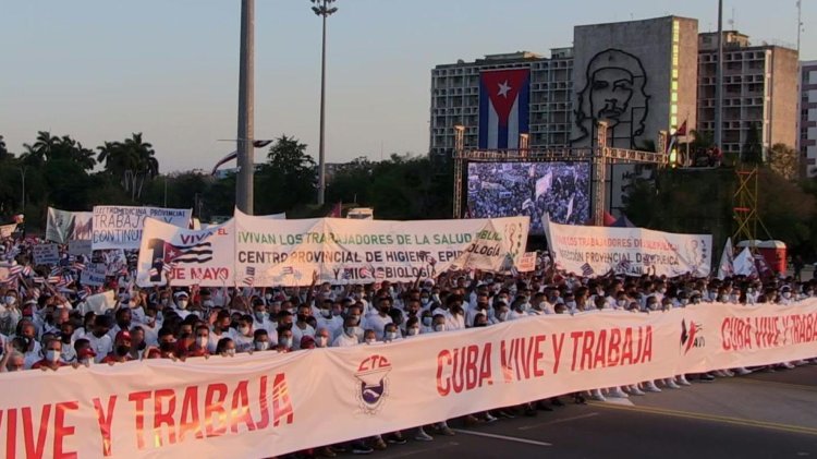 Labour Day parade returns to Havana for first time since Covid-19