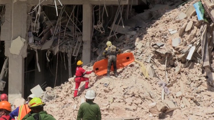 Rescuers comb through Havana hotel blast rubble, death toll climbs to 26