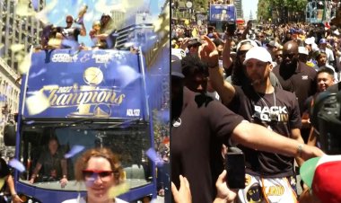 Tens of thousands salute triumphant Warriors in San Francisco