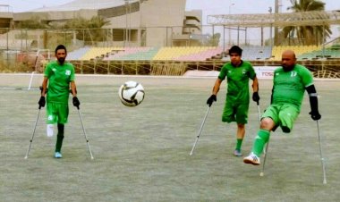 For Iraqi amputees football team, healing is the goal