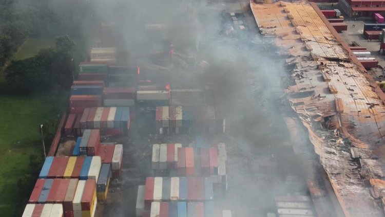 Bangladesh port depot fire kills 49, injures 300