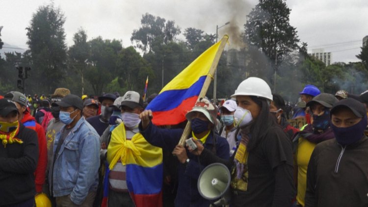 Ecuador president accuses Indigenous protesters of seeking coup