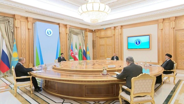 Leaders arrive in Turkmenistan for Caspian Summit