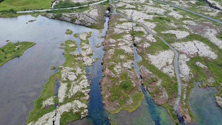 'Incredible' icy dip between two continents in Iceland