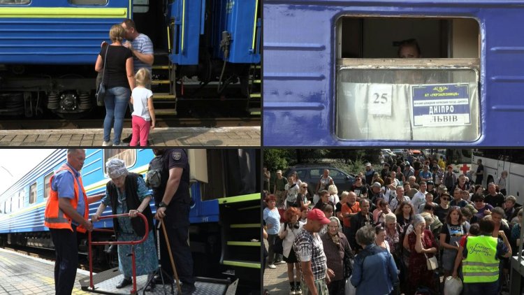 Hundreds evacuate from Ukraine's Donetsk region