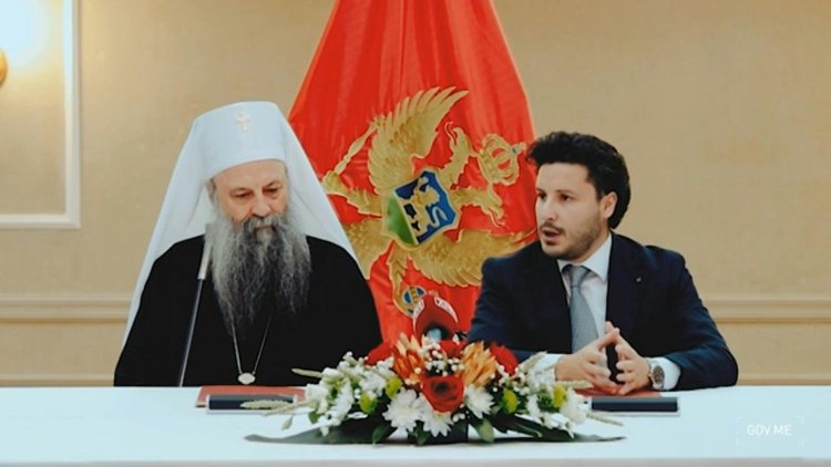 Montenegro inks accord with Serbian Orthodox Church