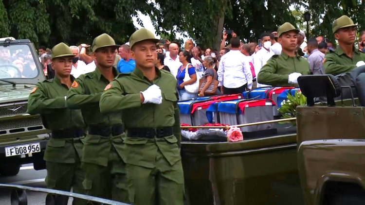 Cuba bids farewell to firefighters killed in fuel depot blaze