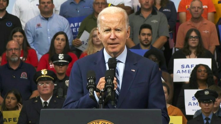 Biden talks crime, guns in key election battleground