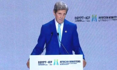 Kerry meets African leaders in Egypt for climate talks