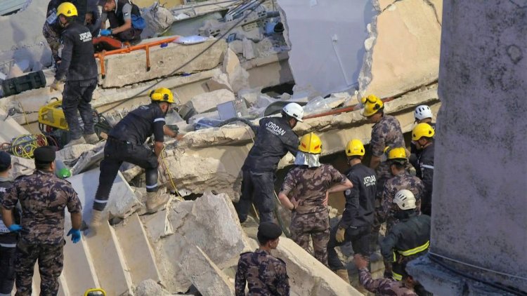 Two dead, 14 injured in Jordan building collapse