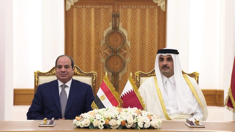 Qatar, Egypt sign memoranda of understanding as Sisi visits