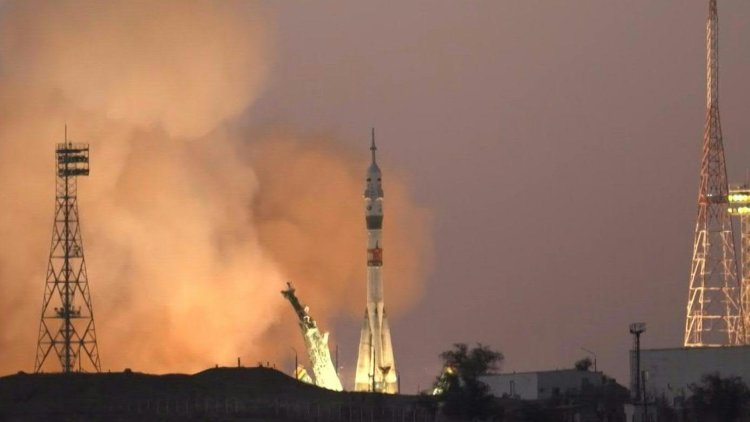 American, Russians blast off for ISS with Soyuz rocket