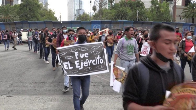 Thousands march to demand justice for Mexico's missing students