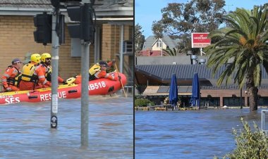 Floods swallow cars, swamp houses in 'major' Australian emergency